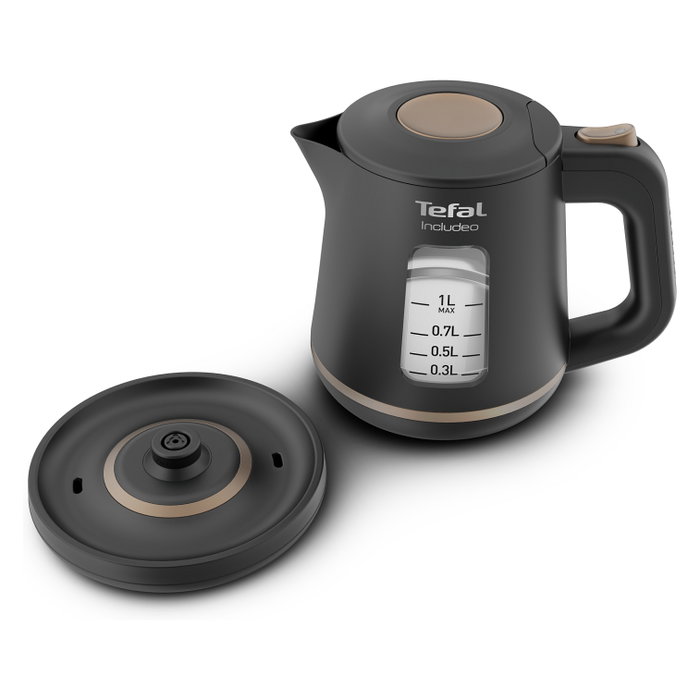 Tefal Includeo KI5338 Hervidor Eléctrico 1 L Negro