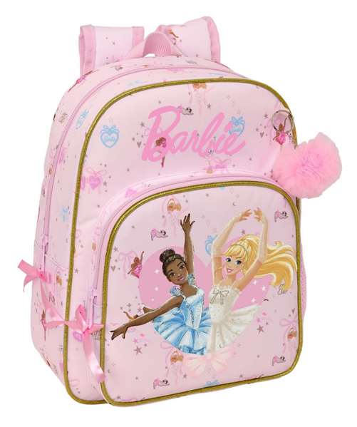 Safta Mochila Infantil Barbie Ballet Adaptable a Carro Safta Mochila Infantil Barbie Ballet Adaptable a Carro