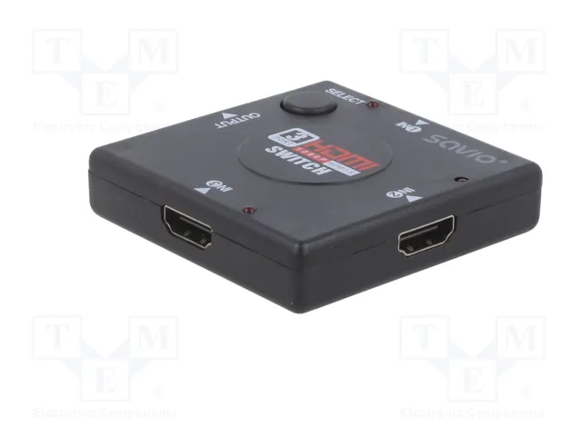 SAVIO Switch HDMI CL-26 3D Full HD 1080p Negro