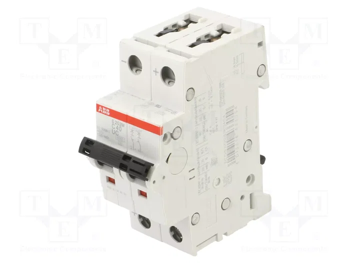ABB S200M UC S202M-C40UC Interruptor magnetotérmico 2 polos 40A ABB S200M UC S202M-C40UC Interruptor magnetotérmico 2 polos 40A