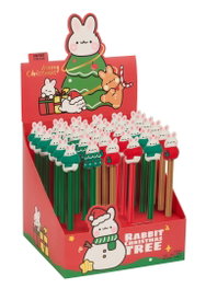Safta Bolígrafos Osito Rojo Felices Fiestas