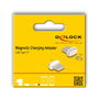 DeLOCK Adaptador Magnético USB Type-C™ con conector macho, Oro y Blanco