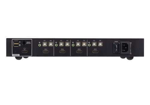 ATEN CS1184H4C-AT-G Switch KVM de seguridad avanzada HDMI USB de 4 puertos con CAC