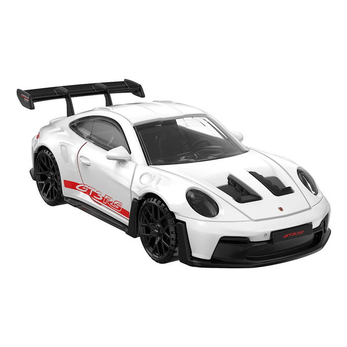 Jamara 402239 Porsche 911 GT3 RS Coche de Colección a Escala 1:43, Blanco, Metal y Plástico, para 3+ Años