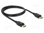 DeLOCK Cable DisplayPort 1.2a 1 m 4K Macho a Macho Negro