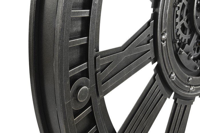 DKD Home Decor Reloj de Pared de Hierro Plateado 117x7,5x117 cm