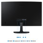 Samsung S24D364GAU - Monitor Curvo 24" Full HD (1920x1080) VA 100Hz 4ms - Panel VA, Flicker Free, Negro