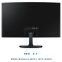 Samsung S24D364GAU Monitor Curvo 24 pulg. Full HD VA 100Hz Negro