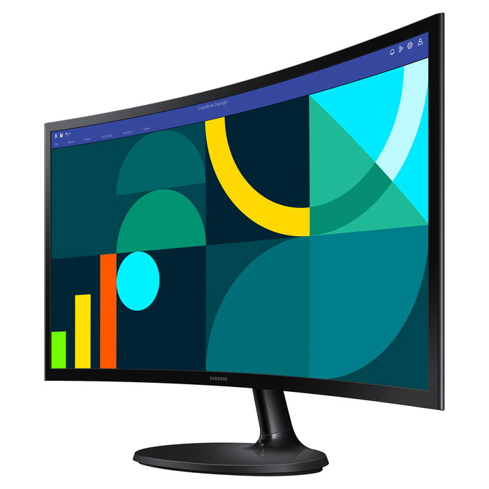 Samsung S24D364GAU - Monitor Curvo 24" Full HD (1920x1080) VA 100Hz 4ms - Panel VA, Flicker Free, Negro