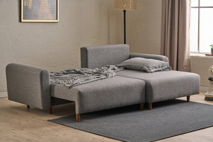 Atelier Del Sofa Sofá Cama Rinconero Gris 246x160x85 cm / Cama 210x135 cm Atelier Del Sofa Sofá Cama Rinconero Gris 246x160x85 cm / Cama 210x135 cm