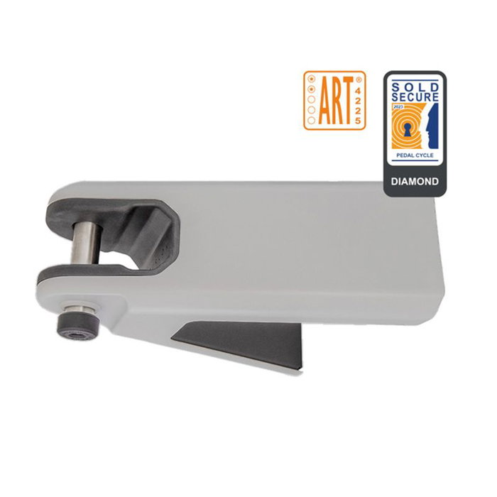 Hiplok AIRLOK Soporte de Pared/Suelo para Bicicleta con Certificación Sold Secure Maximum Gold, Acero Endurecido y Pasador de 30 mm