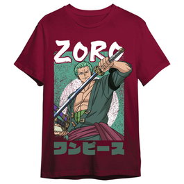 Toei Animation Camiseta Roronoa Zoro One Piece adulto Talla XL - 100% Algodón 165gr
