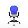 PIQUERAS Y CRESPO Silla de oficina Jorquera Blanco y Azul
