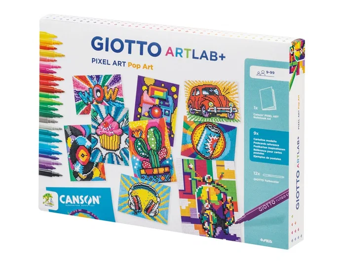 GIOTTO Estuche de Pintura Pixel Art Pop Art