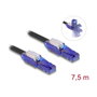 DeLOCK Cable de red RJ45 Cat.6 UTP con conectores angulares de 180°, 7,5 m