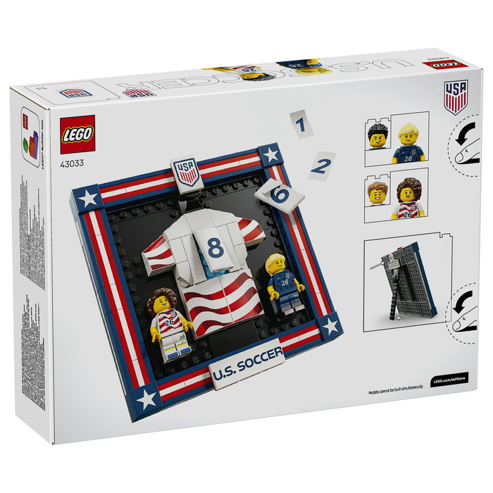 LEGO Editions Camiseta de la Selección Nacional de Fútbol de EE. UU. 2026, 43033 LEGO Editions Camiseta de la Selección Nacional de Fútbol de EE. UU. 2026, 43033