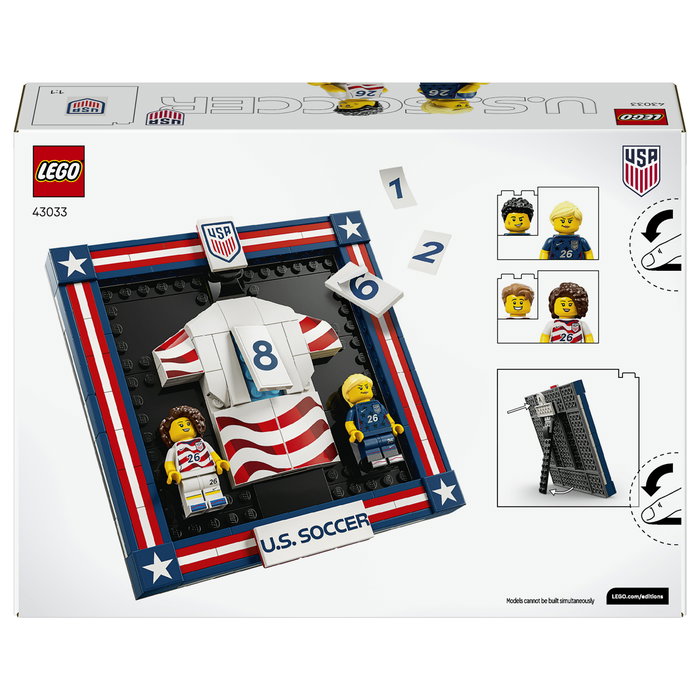 LEGO Editions Camiseta de la Selección Nacional de Fútbol de EE. UU. 2026, 43033 LEGO Editions Camiseta de la Selección Nacional de Fútbol de EE. UU. 2026, 43033