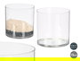 Giftdecor Jarrón Aparenza Cilindro Acrílico Transparente, 15 cm de Ancho x 15 cm de Alto x 15 cm de Largo (Set de 12)