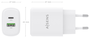 Aisens Cargador GaN 30W con USB-C PD3.0/QC4.0 y USB-A QC3.0 Blanco