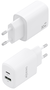 Aisens Cargador GaN 30W con USB-C PD3.0/QC4.0 y USB-A QC3.0 Blanco