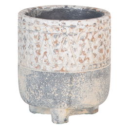 Macetero Cemento Decoración 10,50 X 10,50 X 12 cm