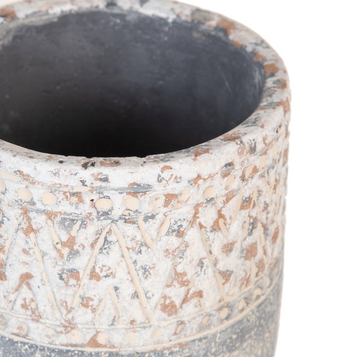 Macetero Cemento Decoración 10,50 X 10,50 X 12 cm (Set de 4)