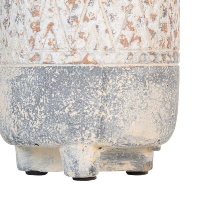 Macetero Cemento Decoración 10,50 X 10,50 X 12 cm (Set de 4)