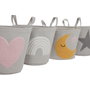 DKD Home Decor Cesta de Poliéster Multicolor Surtido de 4 Unidades