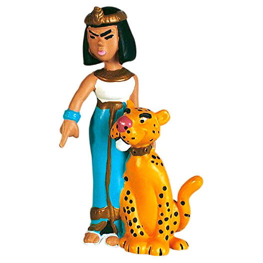 Plastoy Cleopatra con Pantera Figura PVC Asterix El Galo