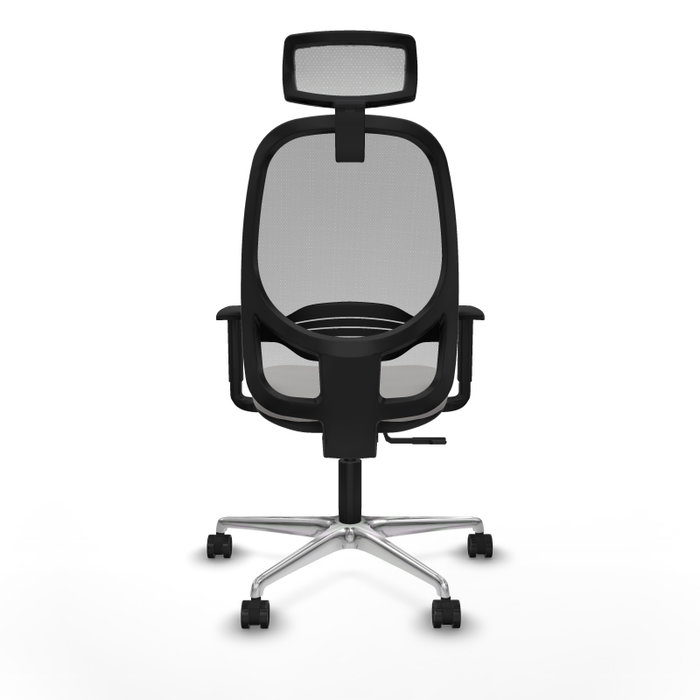 PIQUERAS Y CRESPO Silla de oficina Cilanco con mecanismo Sincro, Blanco y Gris