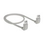 DeLOCK Cable de red RJ45 Cat.6A S/FTP angulado 0,5 m Gris