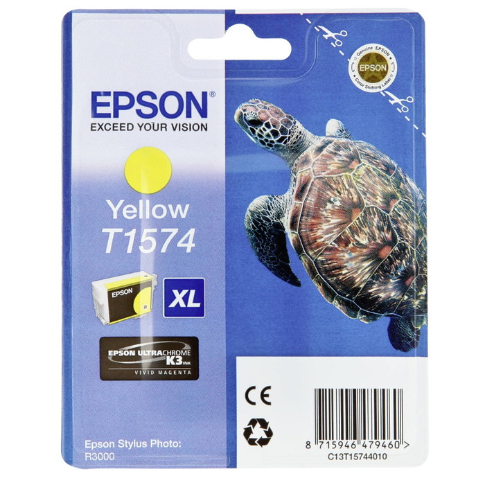 Epson T1574 Cartucho de Tinta Amarillo para Stylus Photo R3000 Epson T1574 Cartucho de Tinta Amarillo para Stylus Photo R3000