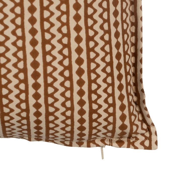 Cojín Beige-Marrón 100% Algodón 50 X 50 cm (Set de 2)