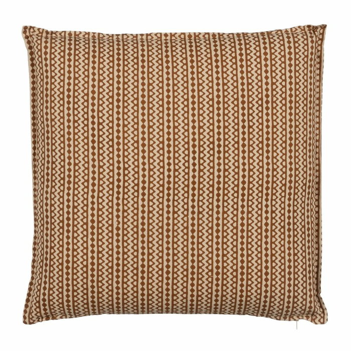 Ixia Cojín Beige-marrón 100% Algodón 50 x 50 cm (Pack de 2)