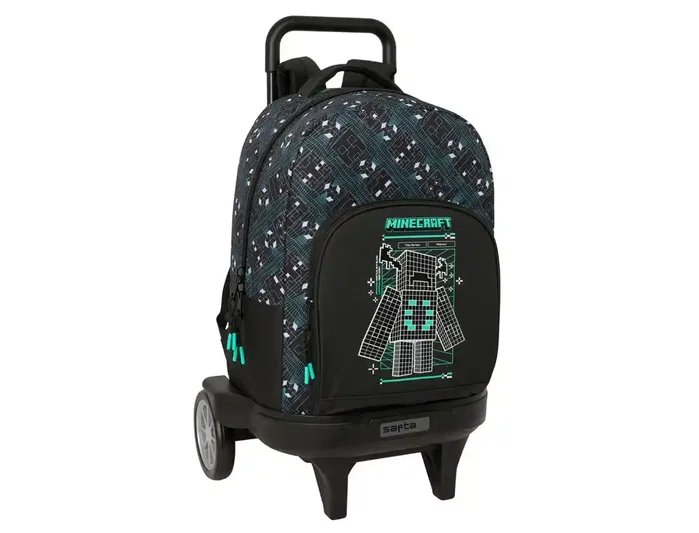 Safta Mochila con Ruedas Minecraft Screen Extraíble Safta Mochila con Ruedas Minecraft Screen Extraíble