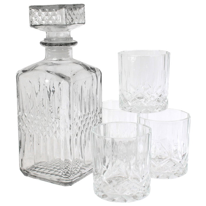 Cook Concept Set de Botella y 4 Vasos COCKTAIL