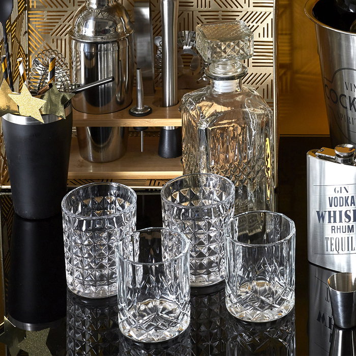 Cook Concept Set de Botella y 4 Vasos COCKTAIL