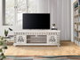GINER Y COLOMER Mueble TV Madera Mango Blanco Envejecido 180 cm