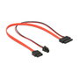 DeLOCK Cable SATA III de 0,3 m con conector SATA 7-pin + Micro Fit 3.0 4-pin a Slimline SATA 13-pin