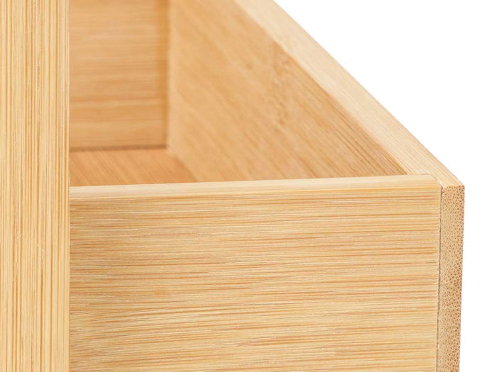 Kipit Estantería Bambú Triple 70x17x7 cm Natural (Set de 6)