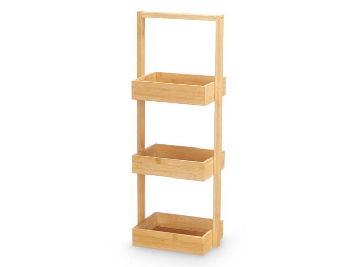 Kipit Estantería Bambú Triple 70x17x7 cm Natural (Set de 6)