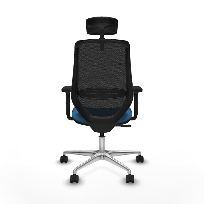 PIQUERAS Y CRESPO Silla de oficina Mardos con mecanismo Sincro, Azul claro y Negro