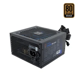 CoolBox Force BR-500 Fuente de Alimentación ATX 500W 80 Plus Bronze, Certificación 85%, PFC Activo, Ventilador 120mm, Cables Mallados, Modelo COO-PWEP500-85S