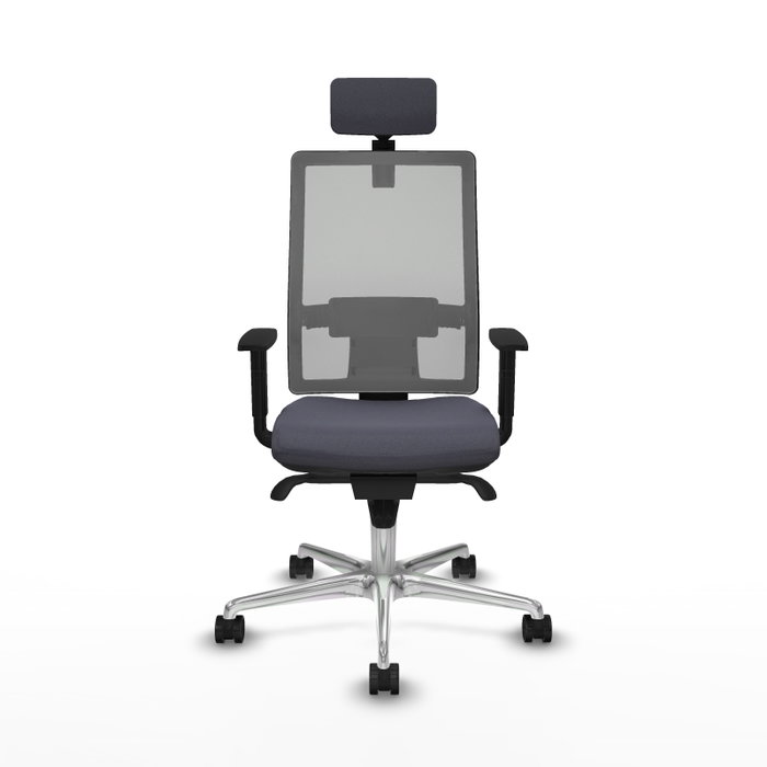 PIQUERAS Y CRESPO Silla de oficina Horna con mecanismo Sincro Gris PIQUERAS Y CRESPO Silla de oficina Horna con mecanismo Sincro Gris