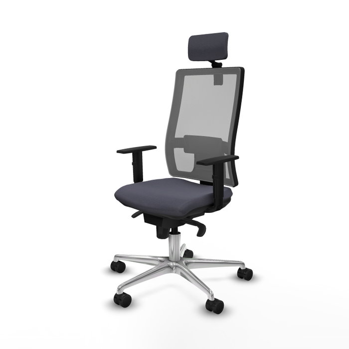 PIQUERAS Y CRESPO Silla de oficina Horna con mecanismo Sincro Gris PIQUERAS Y CRESPO Silla de oficina Horna con mecanismo Sincro Gris