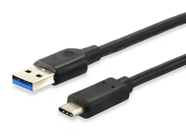Equip Cable USB-A a USB-C 1m Negro 12834107