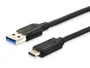 Equip Cable USB-A a USB-C 1m Negro 12834107