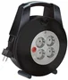 Brennenstuhl Vario Line Alargo 15m 4 Salidas AC Negro, Gris