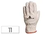 Deltaplus Guantes de Piel de Vacuno para Todo Tipo de Trabajos, Talla 11, Alta Destreza y Flexibilidad, Protección Mecánica Reforzada EN388: 3122X