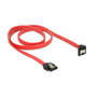 DeLOCK 83980 Cable SATA 6 Gb/s 70 cm Recto a Angulado Abajo Rojo/Negro